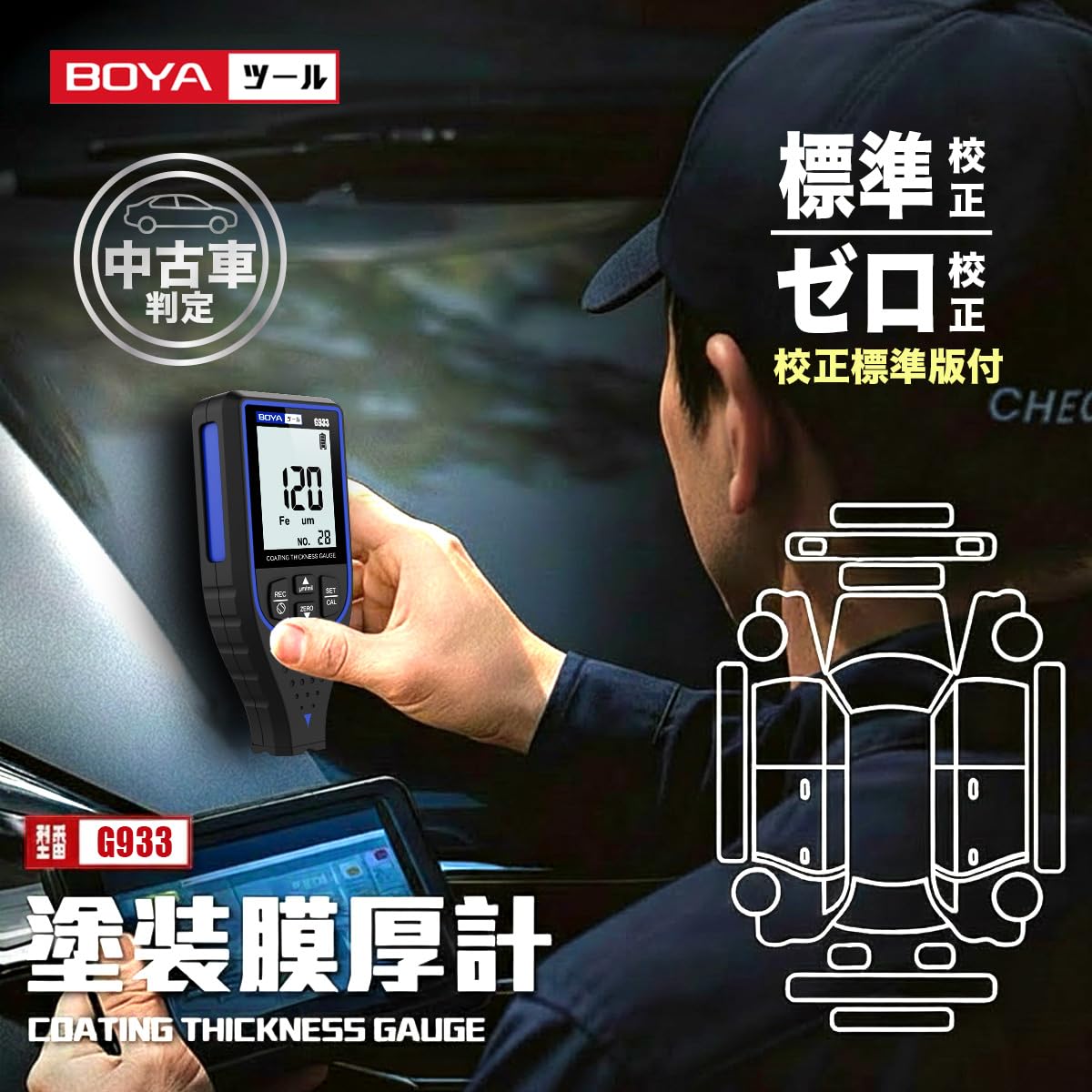 塗装膜厚計 G933(BLUE) - 画像 (3)