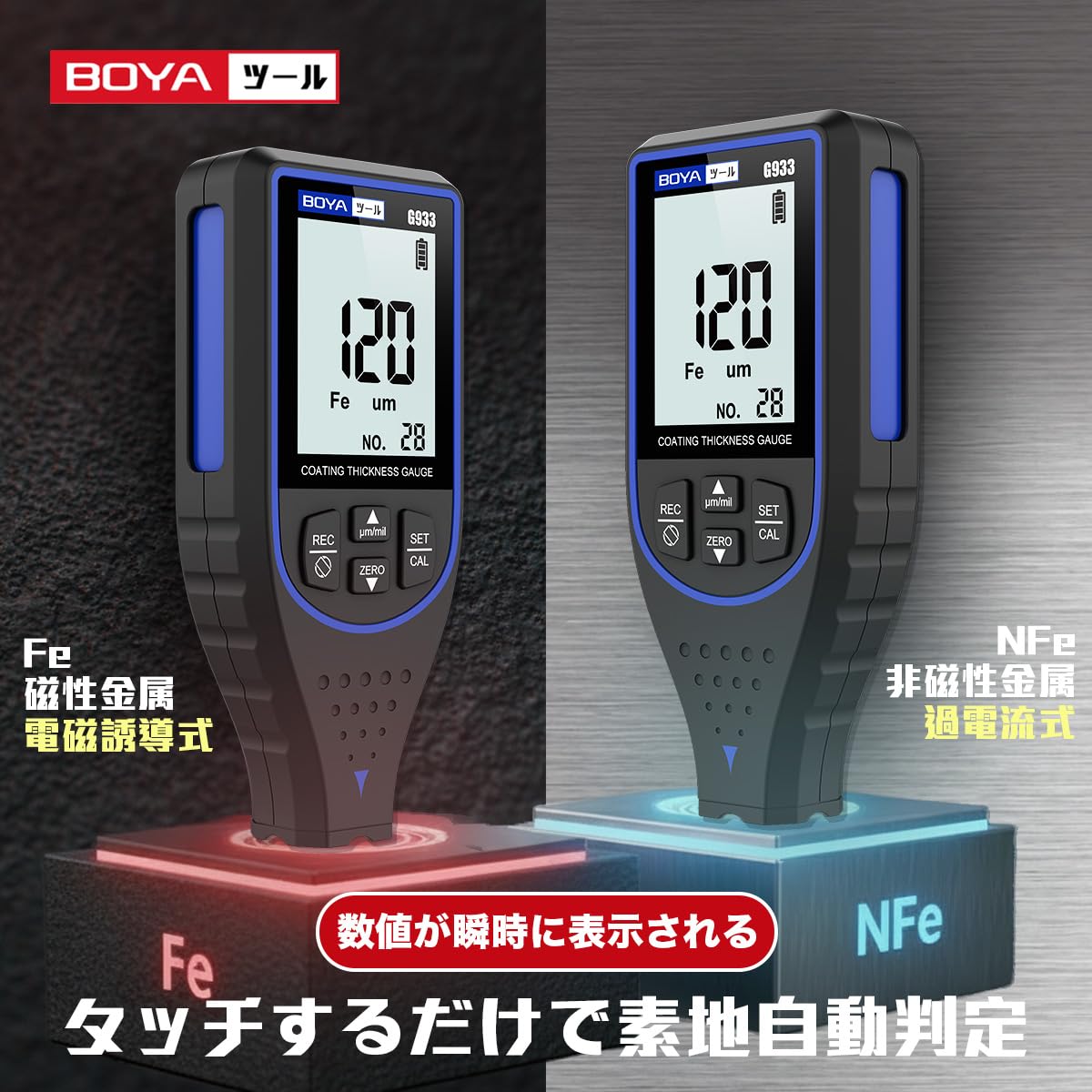 塗装膜厚計 G933(BLUE) - 画像 (2)