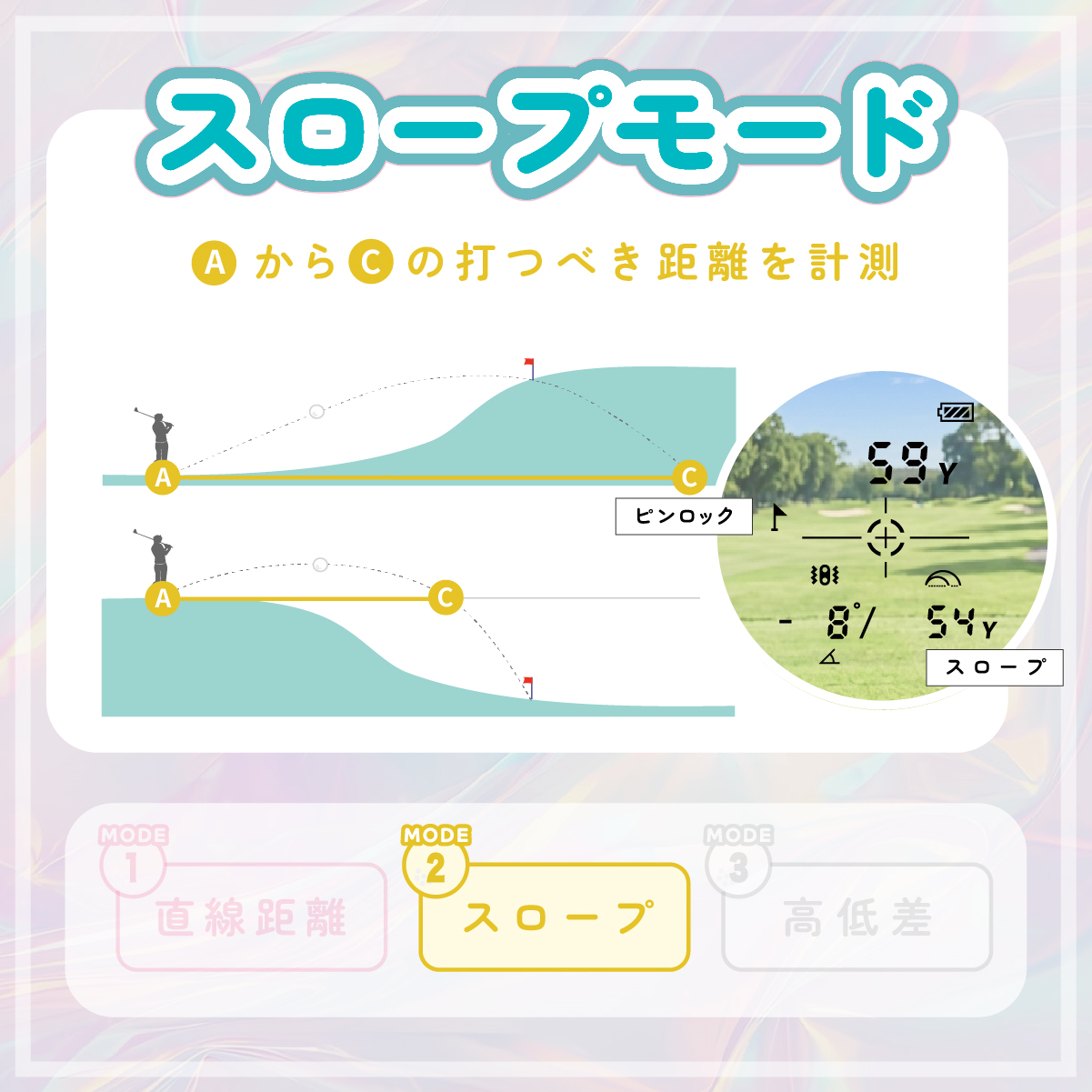 ゴルフ距離計 R3 NEO(YELLOW) - 画像 (15)